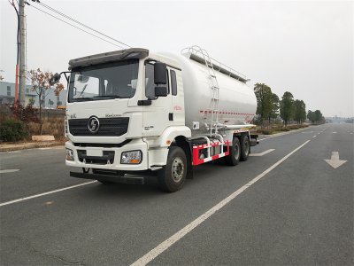 28方陕汽德龙6X4干混砂浆车