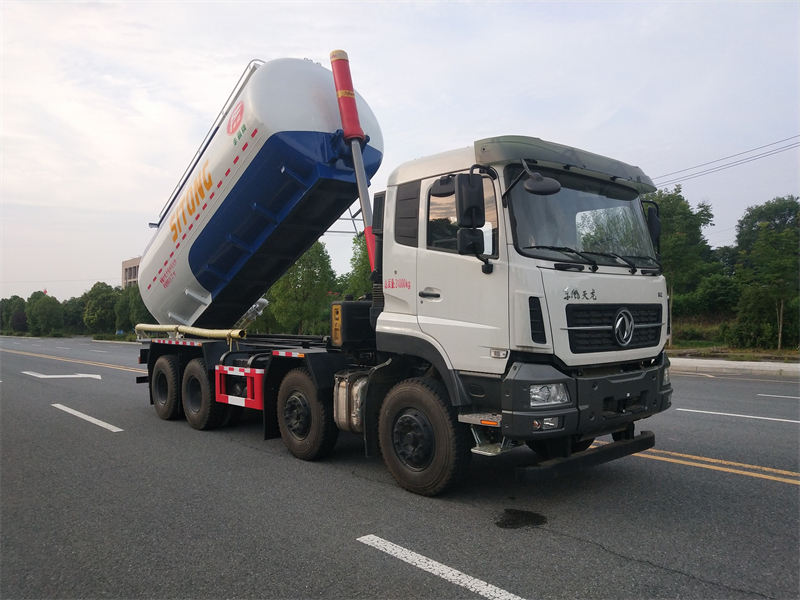 东风天龙干(gan)混砂浆车